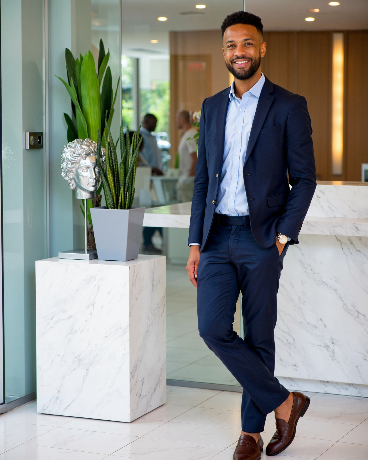 Template example Corporate Headshot 2 (male)